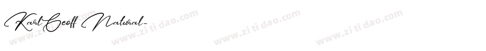 KarlGeoff Natural字体转换